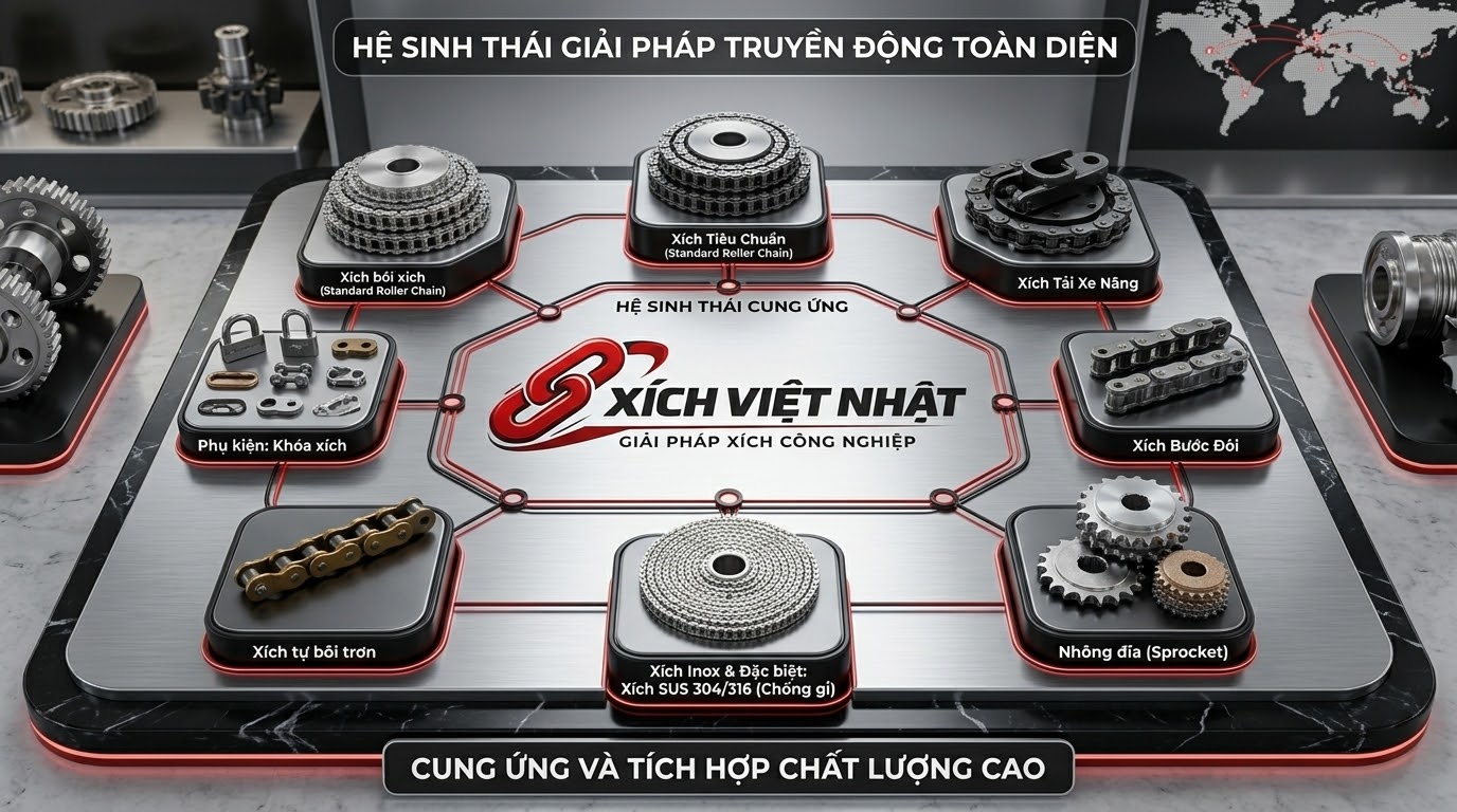 Khám Phá Hệ Sinh Thái Xích Công Nghiệp OCM Toàn Diện Tại Xích Việt Nhật